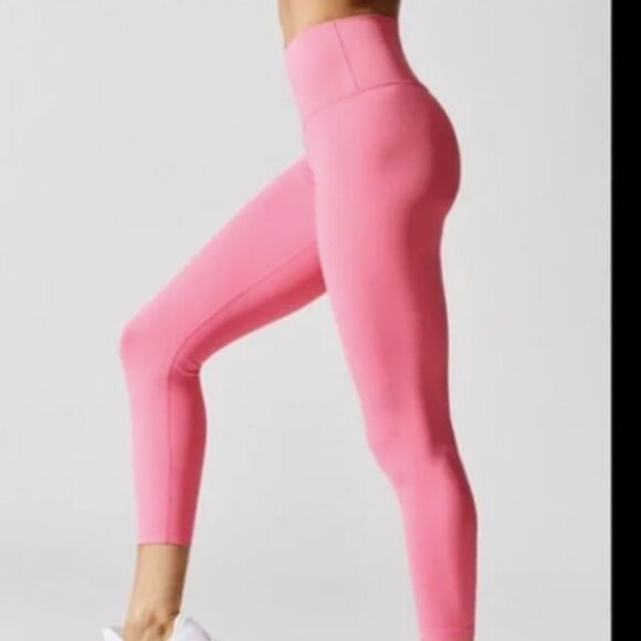 Carbon38 2 Piece Pink Workout Set - Sports Bra and Compression Leggings S & M - Picture 2 of 6